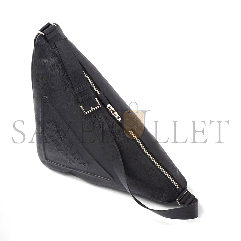PRADA LARGE LEATHER TRIANGLE BAG 2VY007 01 (58*27*22cm)